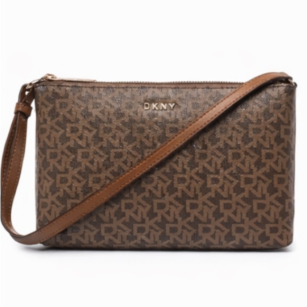 DKNY Caylin Top Zip Logo Crossbody Bag NWT